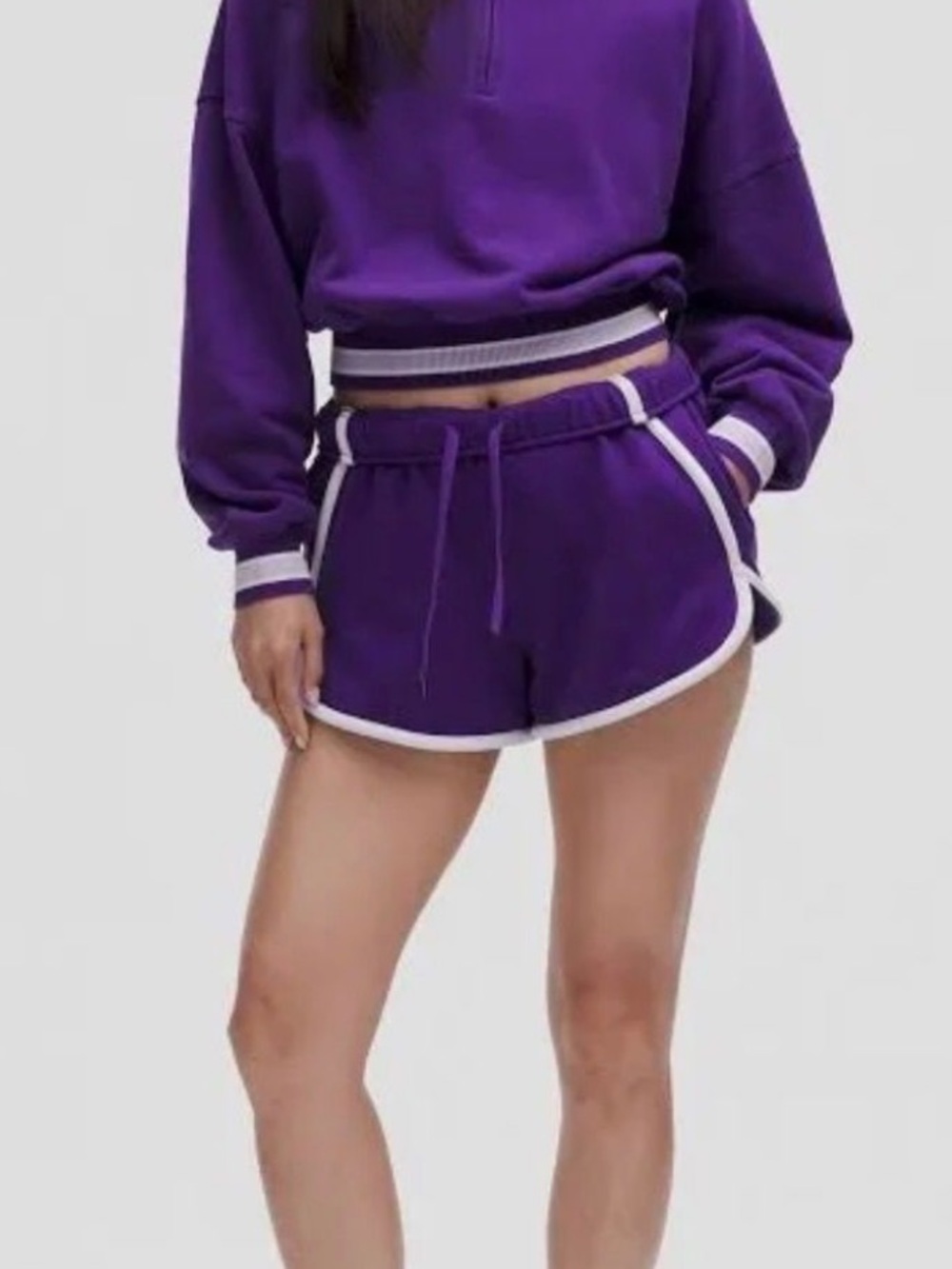 Lululemon purple scuba shorts
